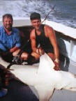 John Wison's Lemon Shark caught whilst filming the Go Fishing t.v series