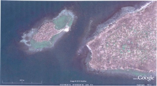 Aerial View of Dog Island and Sitanunku Point