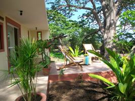 lodges surrounded by African Landscape