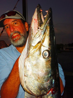 Stan with his 50lb 8oz Guinean Barracuda