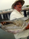 Angler Will Hart with 70lb Guinean Barracuda