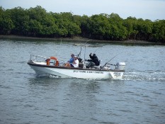 fishing in the creeks onboard 'African Angler'